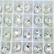 4926 Swarovski Oval tribe Crystal AB - OceanNailSupply