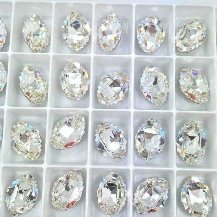 4926 Swarovski Oval tribe Crystal AB - OceanNailSupply