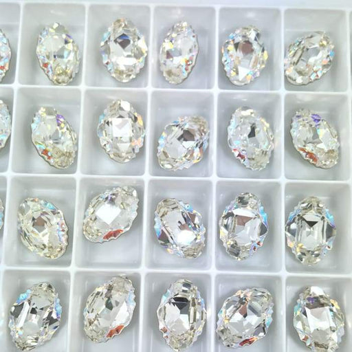 4926 Swarovski Oval tribe Crystal AB - OceanNailSupply