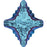 4927 Swarovski Rhombus Tribe Aquamarine/Metallic Blue Z FS - OceanNailSupply