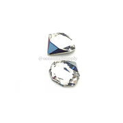 4928 Swarovski Tilted Chaton Bermuda Metallic Blue Z - OceanNailSupply