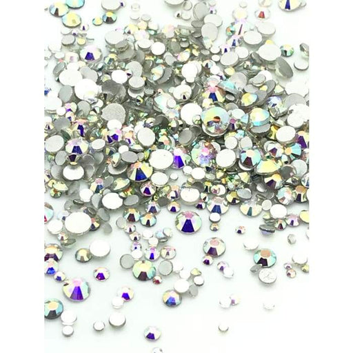 AAA Crystal AB : Mixed Sizes (900+PCS Per Bag) - OceanNailSupply