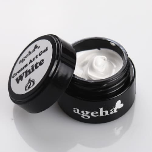 AGEHA CREAM ART GEL WHITE 2.7G [JAR] - OceanNailSupply