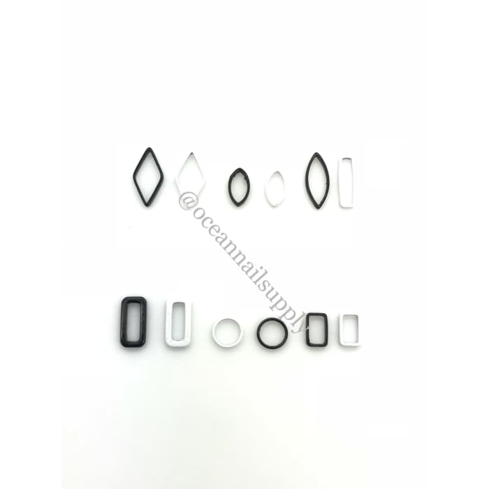 B&W Thick Decor Frames - OceanNailSupply