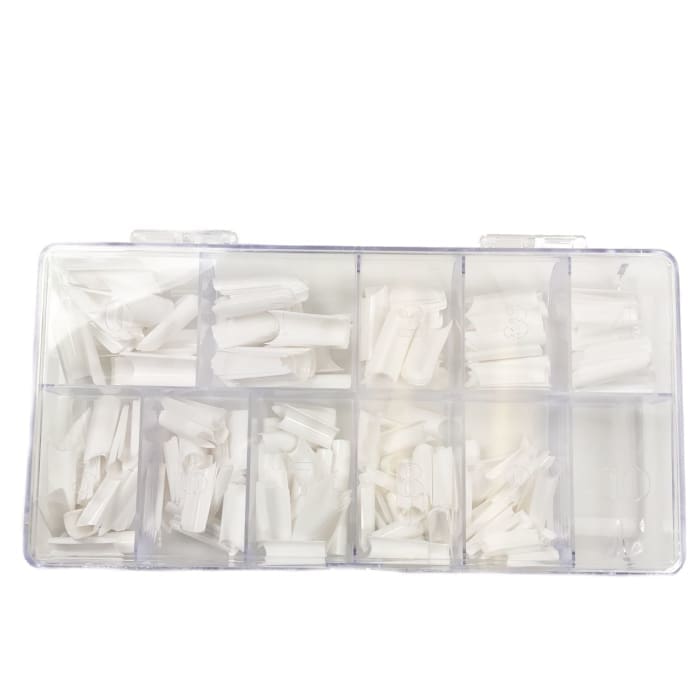 C - Curve Nail Tip Box (Clear or White) - OceanNailSupply