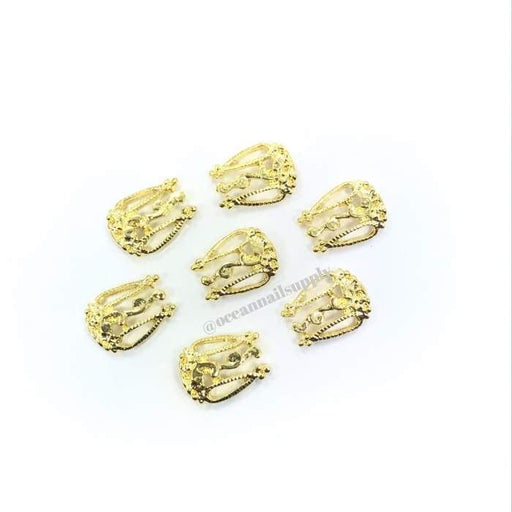 Charms - A001 Nail Shield Gold - OceanNailSupply