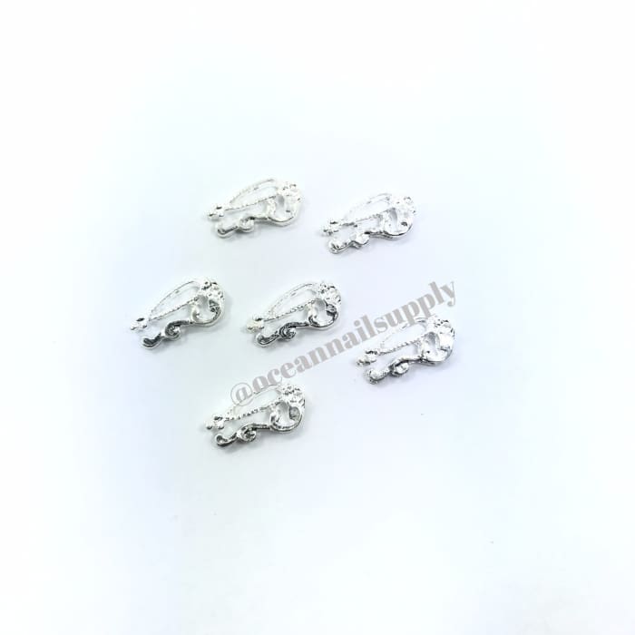 Charms - A003 Silver nail shield - OceanNailSupply
