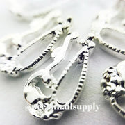 Charms - A003 Silver nail shield - OceanNailSupply