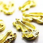 Charms - A004 Gold Nail Shield - OceanNailSupply