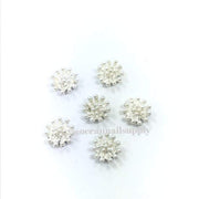 Charms - A018 Silver Charm with Pearls - OceanNailSupply