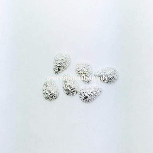 Charms - A019 Silver Avocado texture - OceanNailSupply