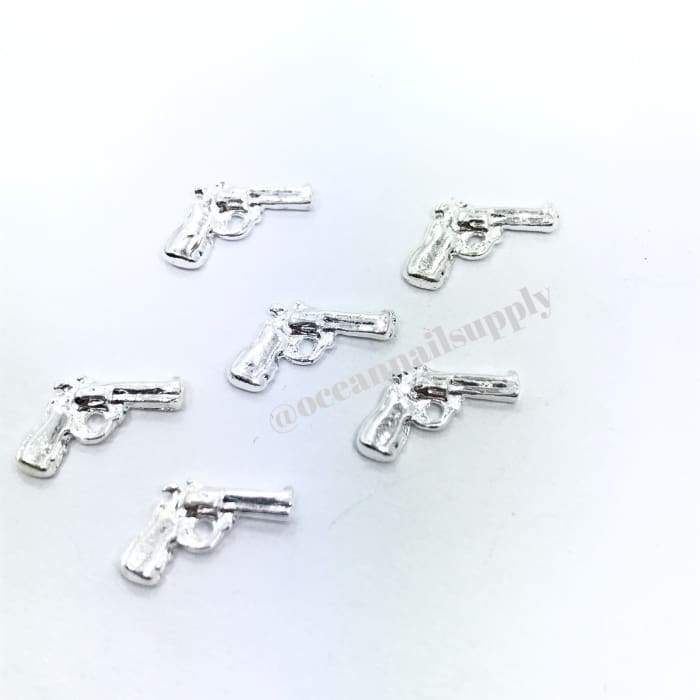Charms - A021 Silver Gunn - OceanNailSupply