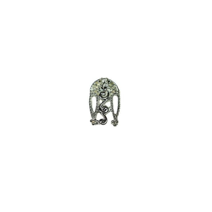Charms - F10 Nail Shield Silver - OceanNailSupply