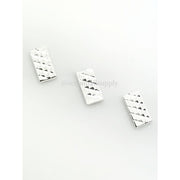 Charms - Small Texture Bar Silver - OceanNailSupply