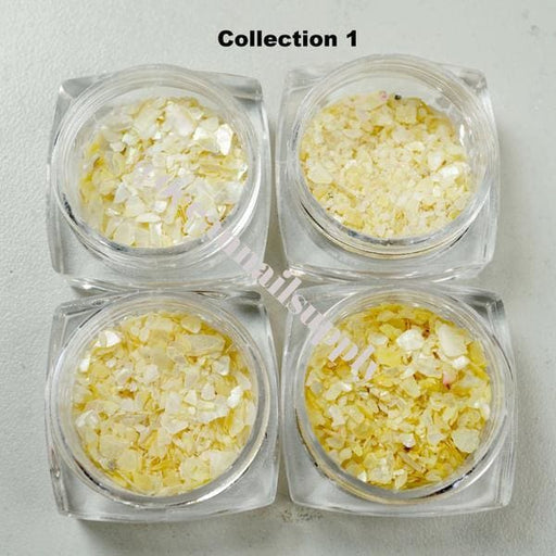 Crushed seashell collection 1 - OceanNailSupply