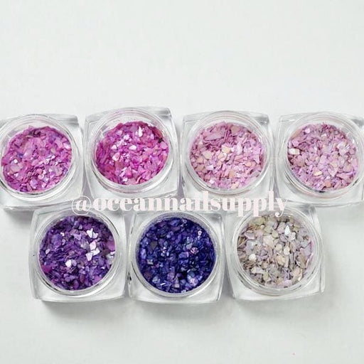 Crushed seashell collection 5 - OceanNailSupply