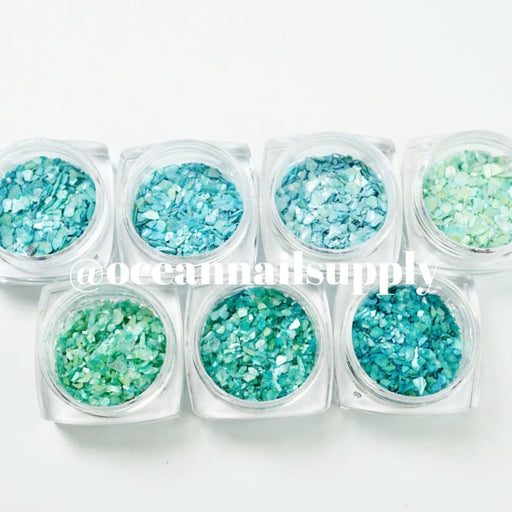 Crushed seashell collection 6 - OceanNailSupply