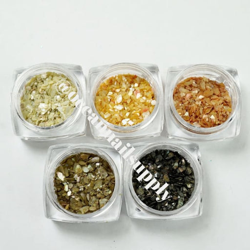 Crushed seashell collection 7 - OceanNailSupply