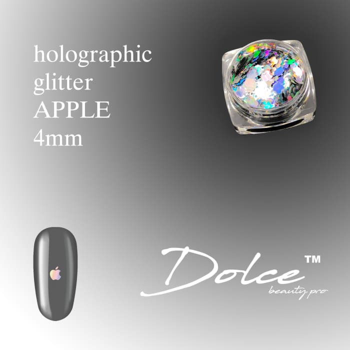 Dolce® Holographic Glitter - Apple 4mm - OceanNailSupply