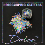 Dolce® Holographic Glitter - Rectangle 2x3mm - OceanNailSupply