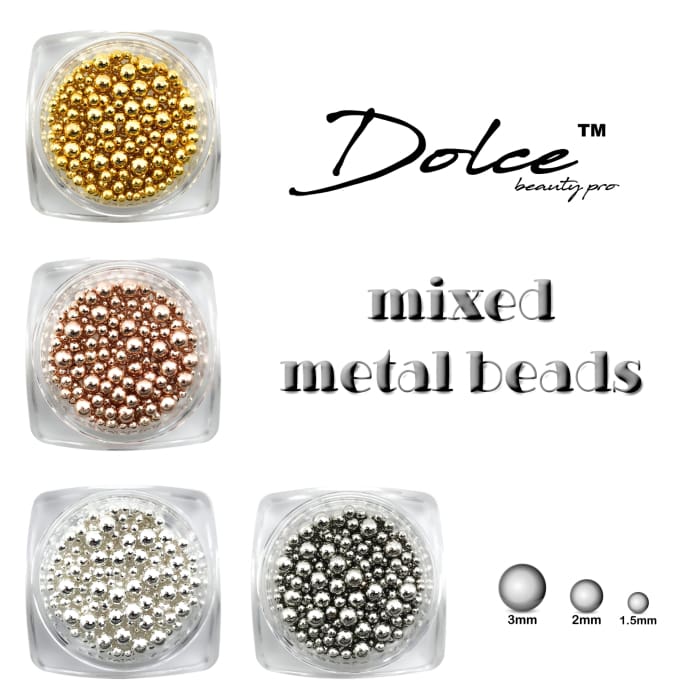 Dolce® Mixed Metal Beads - OceanNailSupply
