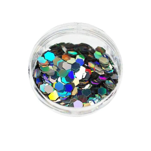 Holographic Glitter Silver 0.075 - OceanNailSupply