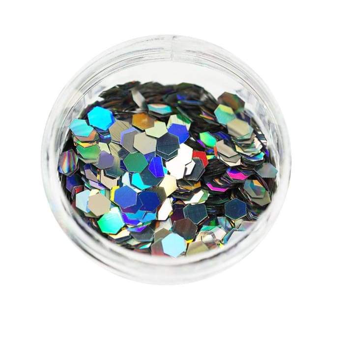 Holographic Glitter Silver 0.125 - OceanNailSupply