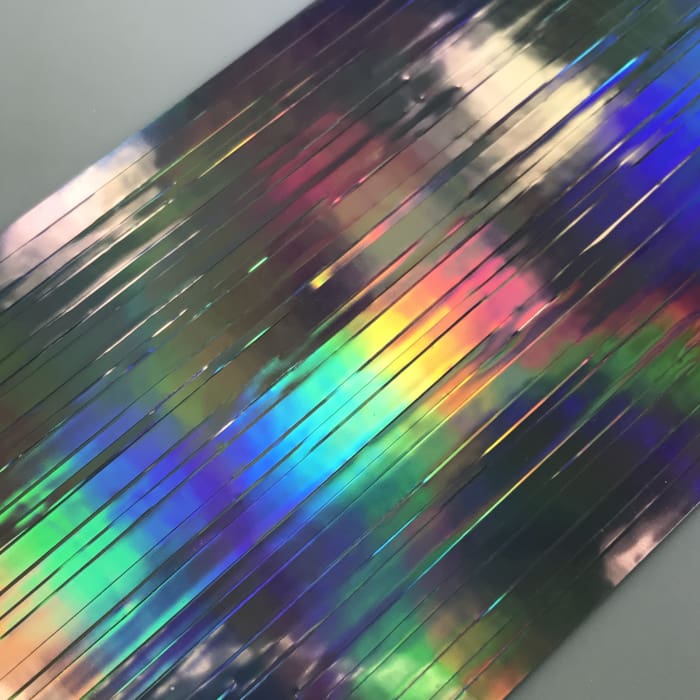 Holographic Sticker Sheet (pre-cut) Silver Holographic - OceanNailSupply
