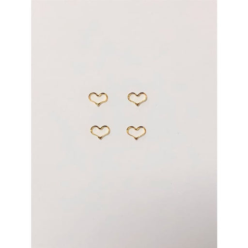 Japanese Decoration Gold Heart Frame - OceanNailSupply