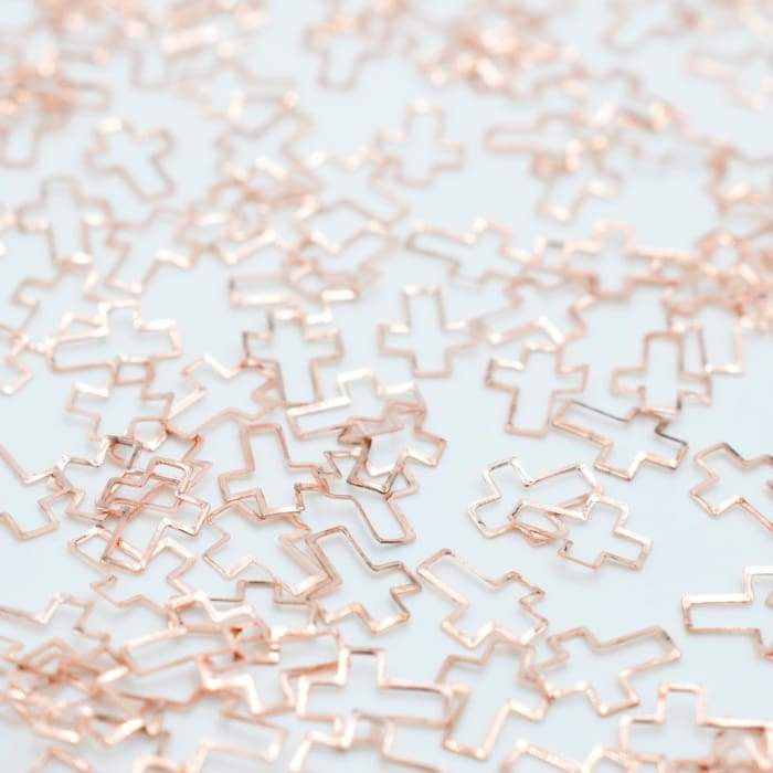 Japanese Decoration - Rose Gold Cross Frame - OceanNailSupply