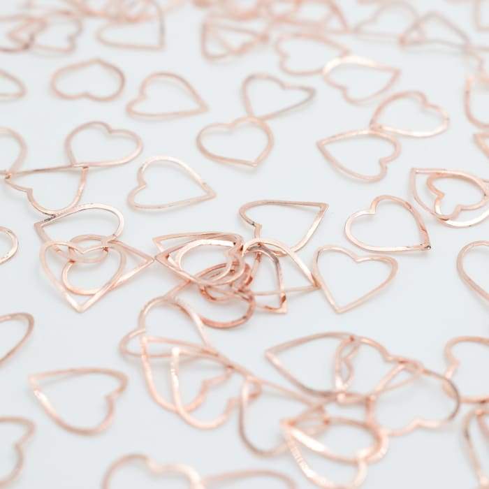Japanese Decoration - Rose Gold Heart Frame - OceanNailSupply