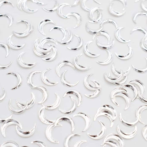 Japanese Decoration - Silver Crescent Moon - OceanNailSupply