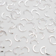 Japanese Decoration - Silver Semi Circle - OceanNailSupply