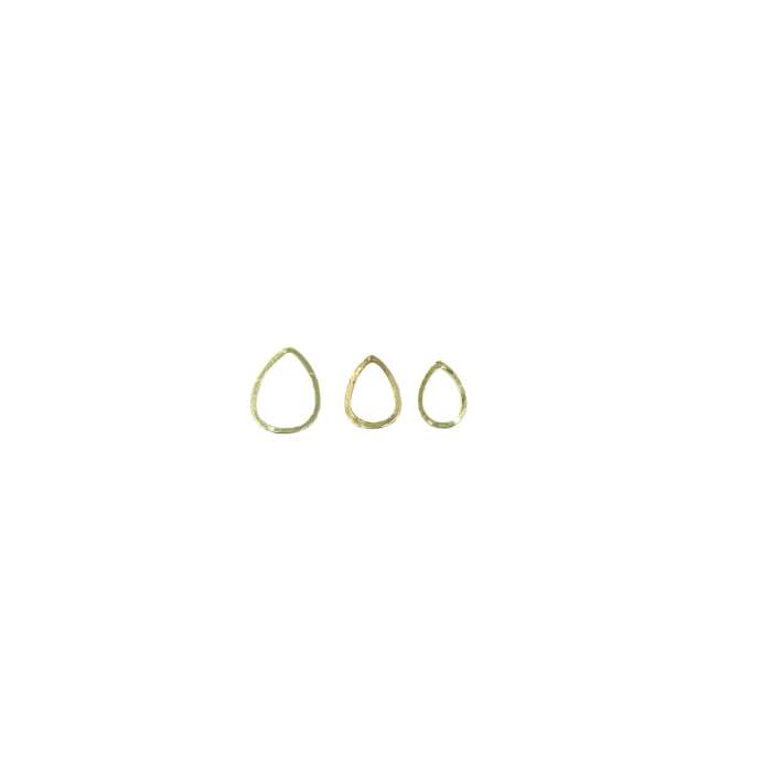 Japanese Frame Teardrop [GOLD] - OceanNailSupply