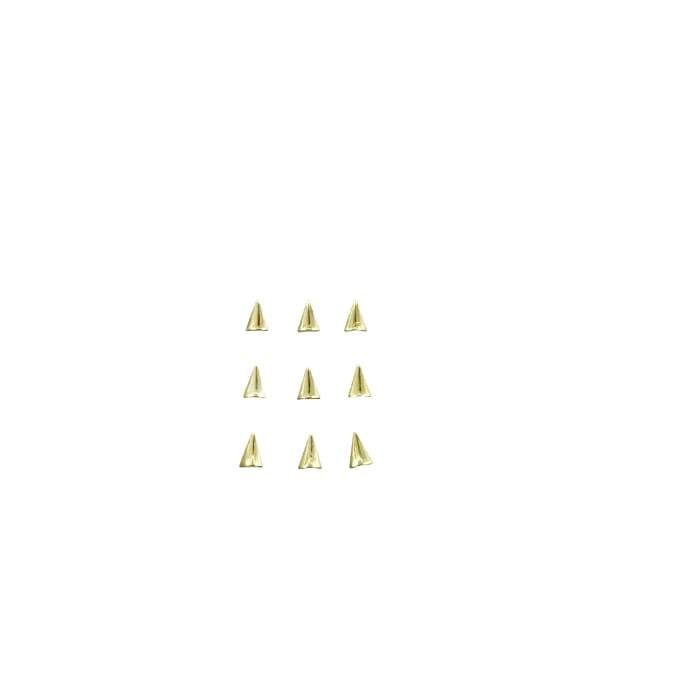 Japanese Studs Arrowhead rounded [GOLD] - OceanNailSupply