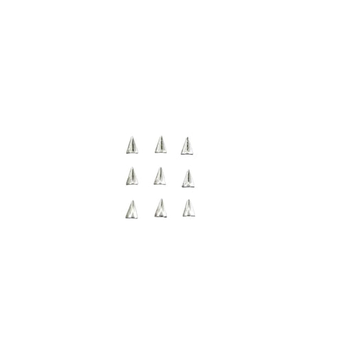 Japanese Studs Arrowhead rounded [SILVER] - OceanNailSupply