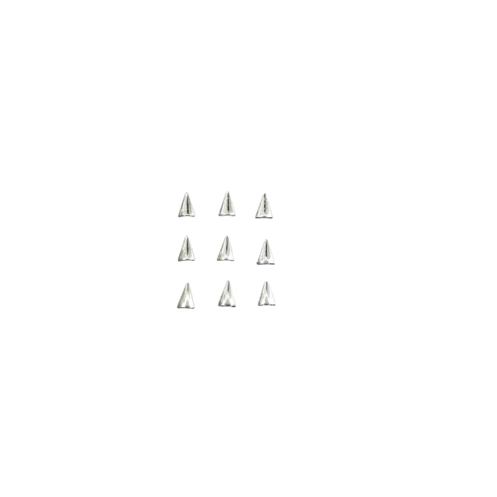 Japanese Studs Arrowhead rounded [SILVER] - OceanNailSupply