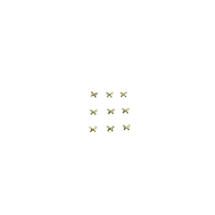 Japanese Studs Butterfly [Gold] - Oceannailsupply