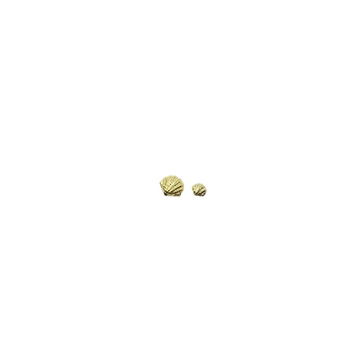 Japanese Studs Fancy Clam [GOLD] - OceanNailSupply