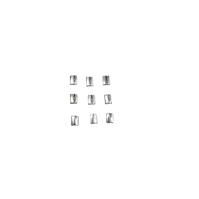 Japanese Studs Half Cylinder [SILVER] - OceanNailSupply