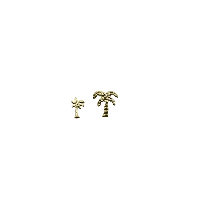 Japanese Studs Palm Tree [GOLD] - OceanNailSupply