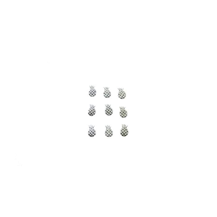 Japanese Studs Pineapple [SILVER] - OceanNailSupply