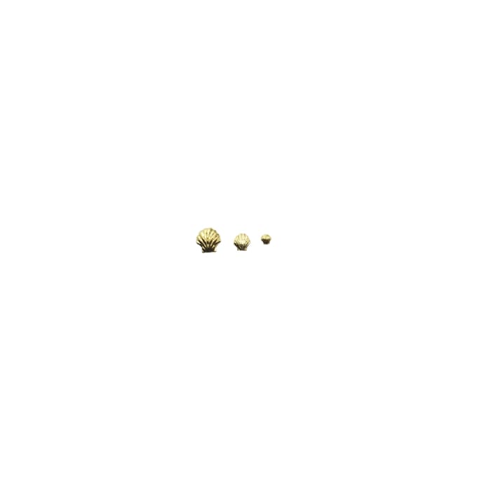 Japanese Studs Seashell [GOLD] - OceanNailSupply