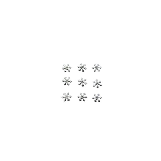 Japanese Studs Snow Flake [SILVER] - OceanNailSupply