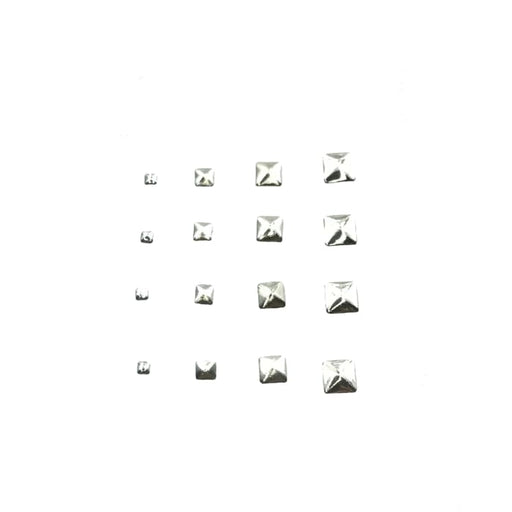 Japanese Studs Square Pyramid [SILVER] - OceanNailSupply