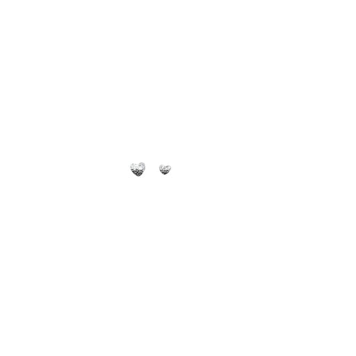 Japanese Studs Texture Heart [SILVER] - OceanNailSupply