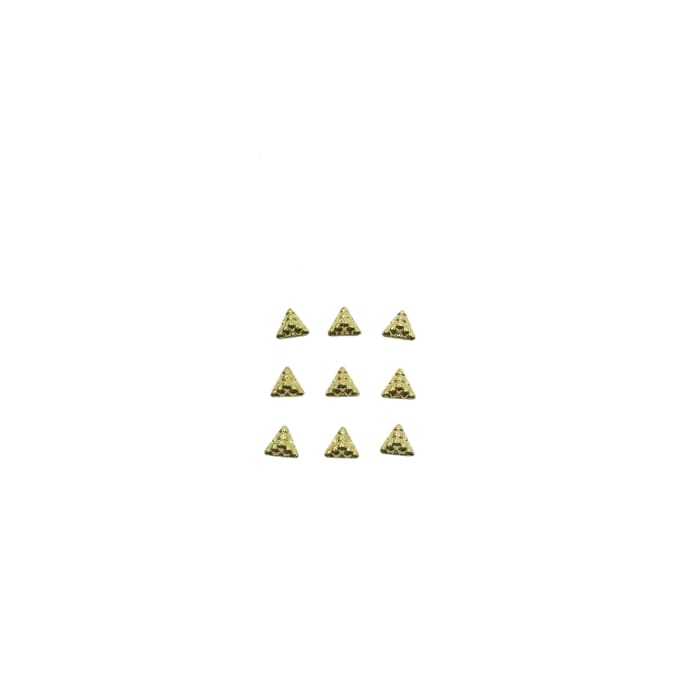Japanese Studs Texture Pyramid [GOLD] - OceanNailSupply