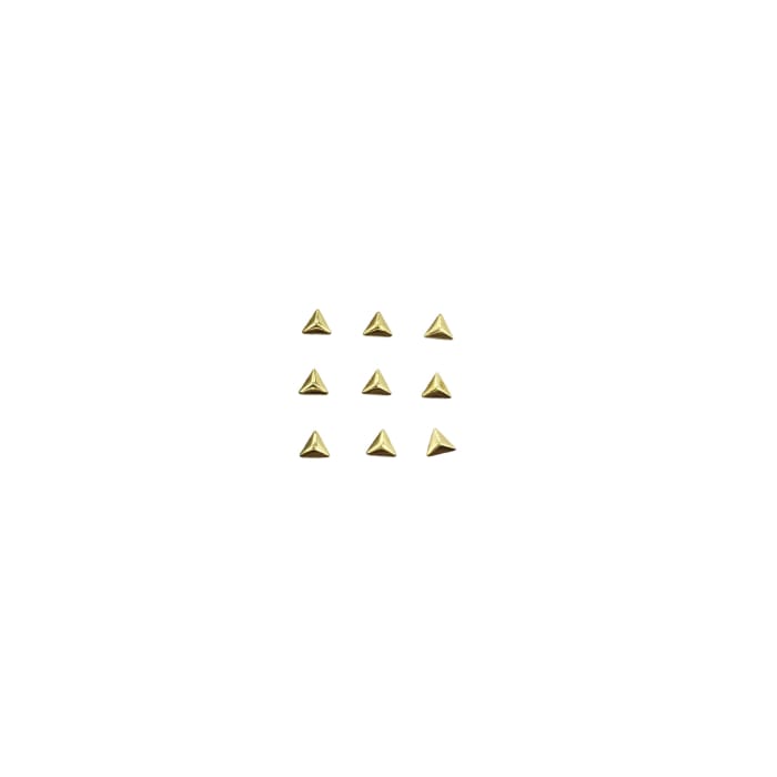 Japanese Studs Triangle Pyramid [GOLD] - OceanNailSupply