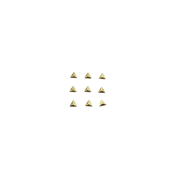 Japanese Studs Triangle Pyramid [GOLD] - OceanNailSupply