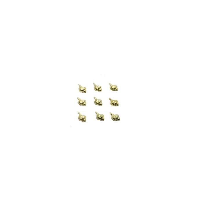 Japanese Studs Whelk Shell [GOLD] - OceanNailSupply